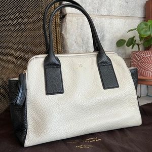 KATE SPADE Large satchel in BLACK AND WHITE with matching wallet